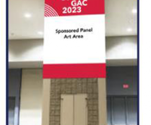 Column Banner in Exhibit Hall (One sided)